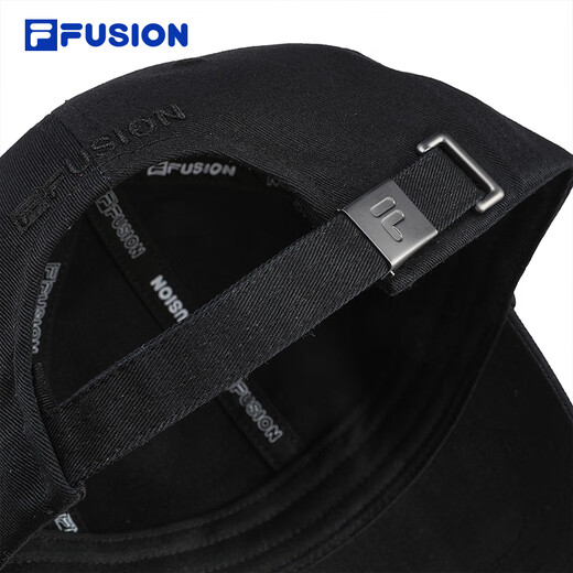 FILA FUSION Official fashion brand sports baseball cap for men and women, trendy casual hat, white white hat