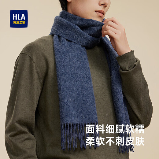 Heilan House scarf men's winter wool scarf neck warm thickened shawl female birthday gift for boyfriend gift box