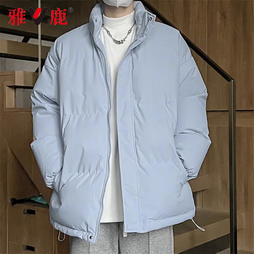 
Yalu autumn and winter new cotton coat men's small cotton jacket down cotton jacket loose bread jacket versatile collar warm jacket 1266 black XL (recommended 145-165Jin [Jin equals 0.5 kg])