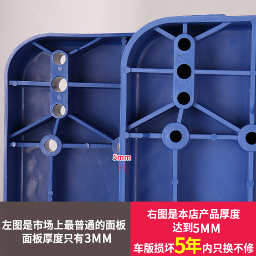 纪俪田定制静音手推车加大5轮平板车搬运车小拖车折叠家用便携小推车拉 13565承重800斤