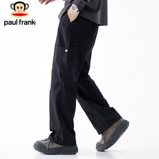 Paul Frank Pants Men's Loose Overalls Men's Spring American Outdoor Casual Pants Men's Pants Long Black XL