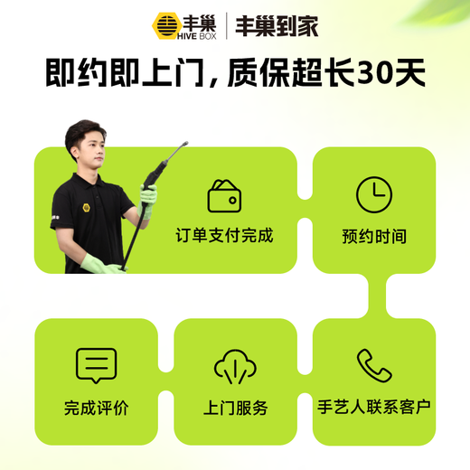 On-hook air conditioner cleaning Home appliance cleaning door-to-door service Disassembly and washing/no disassembly and washing High-temperature steam sterilization and disinfection of air conditioners Big one air conditioner One on-hook air conditioner can be disassembled and washed