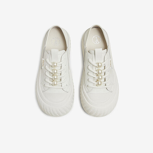 Tata Casual Dicke Sohle Schuhe Frauenschuhe 2025 Sommer CT701BM5 Weiß 38