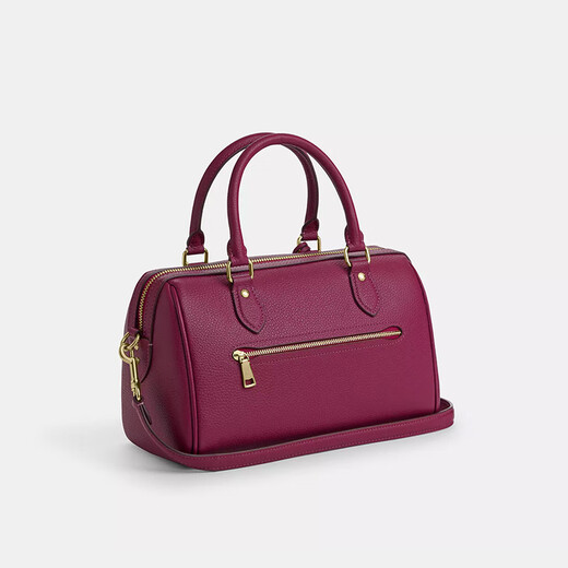 COACH Women's Bag Boston Bag Leather Hand-Laundry Single Shoulder Crossbody Bag Red Gift for Girlfriend CY653 IMPIN
