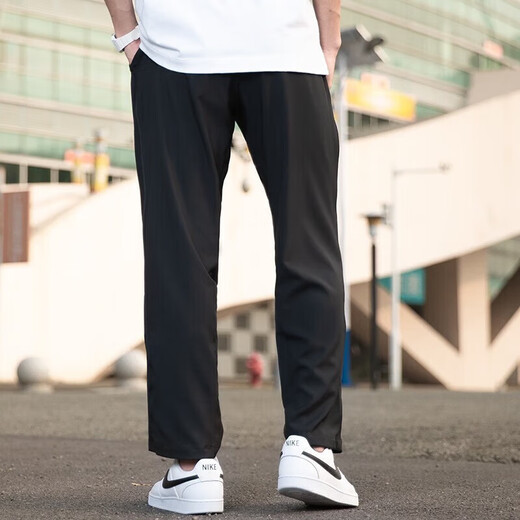 耐克（NIKE）官方裤子男裤2025秋季新款运动裤跑步健身训练宽松透气男士卫裤 DM6627-010/黑色梭织 XL 180（建议140-160斤）