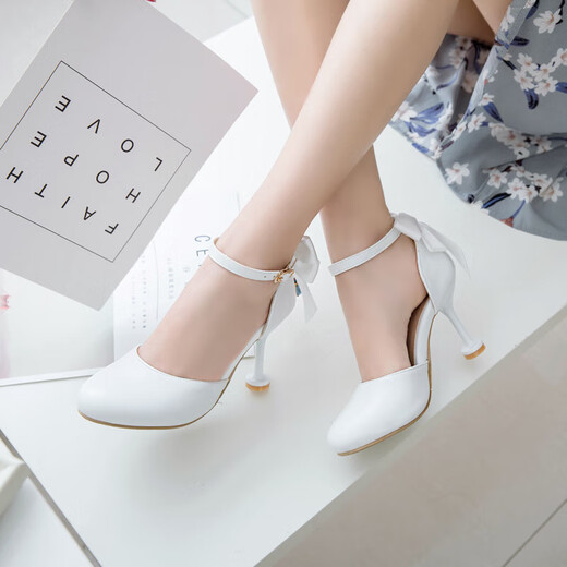 Ye Yu 12 years old cute princess children's sandals girls sandals 10 years old 11 years old girls high heels high stiletto heels super high heels pink 6cm heel 28 / suitable for feet 19cm long