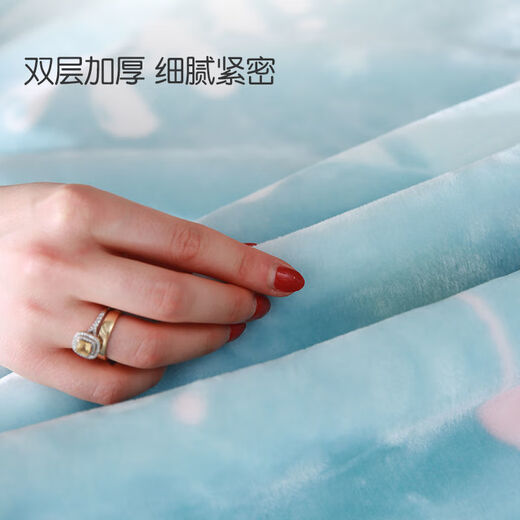 Antarctic children's Raschel blanket thickened winter baby quilt nap blanket single blanket corporate procurement Lullaby 110cmX140cm double cloud blanket