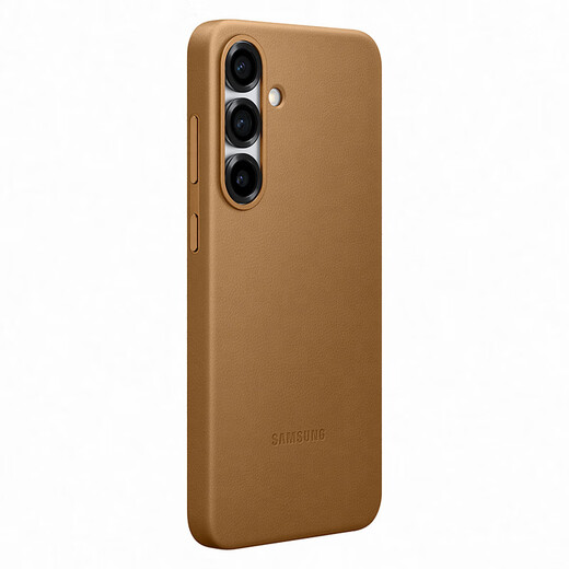 三星 Samsung Galaxy S25+ 原装环保生态皮保护壳 手机套 原厂手机壳 多功能保护套 金色