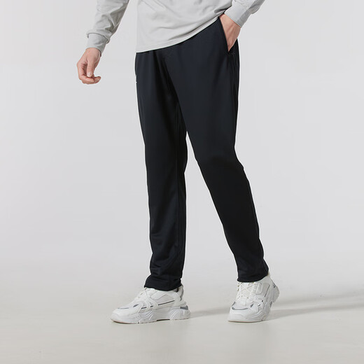 安德玛（Under Armour）男裤长裤2025年夏季新款健身跑步训练舒适干爽针织长裤宽松运动裤 1390151-001 XL