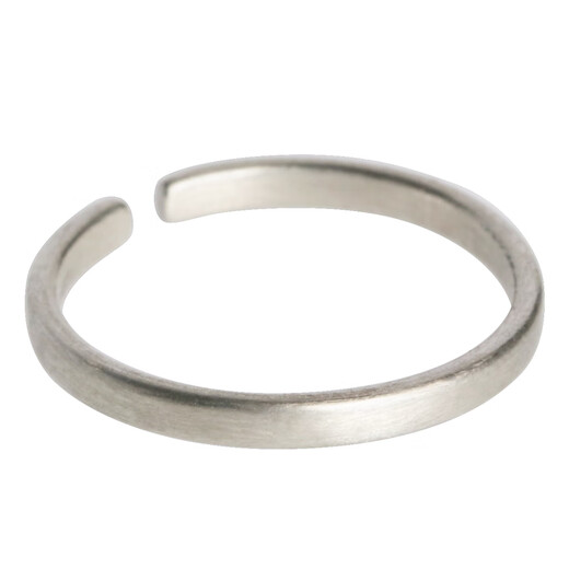 DL 1998 Fat Donglai same style plain ring niche design 925 silver thin ring plain ring for women simple personality large inner diameter