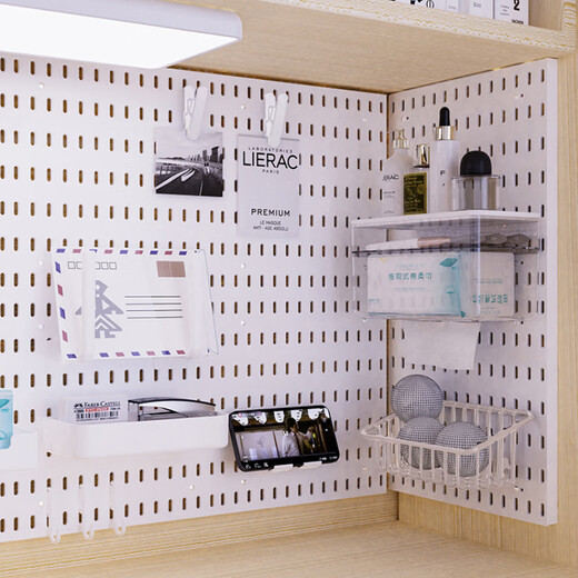 Banzheni Hole Board Porch-free Porch Storage Desktop Book Hanger Wall Kitchen Hook Storage Cabinet Accessories Customized Set