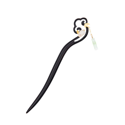 Kamalun (KAMALUN) new Chinese style hairpin, ancient style, high-end sandalwood hairpin for women, Hetian jade hairpin, walking head ornament, Valentine's Day gift, jade rabbit hairpin + brand gift box, no engraving