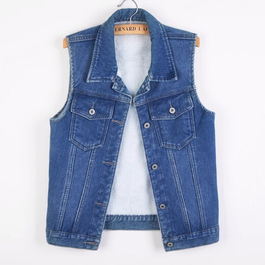Chaleco de mujeres ximanchen vistiendo con estilo delgado 2024 primavera y otoño nueva versión coreana adelgazada con mangas top short 9857-blue xl