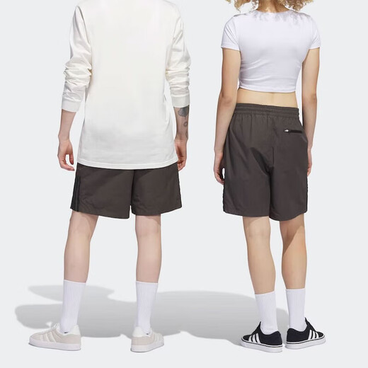 Adidas Clover Shorts Men's Pants Women's Pants Summer New Style Neutral Sport Pants Loose Casual Crop Pants IB5044 IB5044 Dark Olive Green XS
