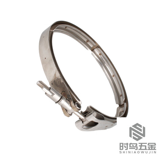 熊哲察不锈钢双备卡箍304过滤器u型槽抱箍管箍夹具收紧固定卡扣管夹 695-700mm卡盘直径