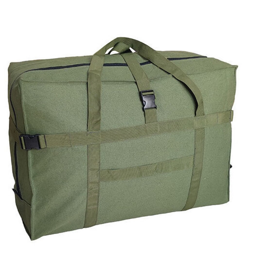 Sailotou thickened waterproof Oxford cloth aviation checked bag large capacity travel bag foldable large bag luggage bag moving bag large size 70*50*34 black