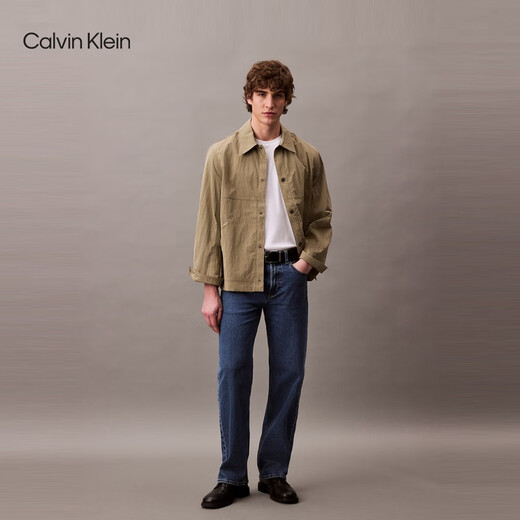 
Calvin KleinJeans [Replica 90 Series] 25 Spring and Summer Men and Women Same Model ck Retro Straight Jeans 4RB701G U1W-Denim Light Blue 34
