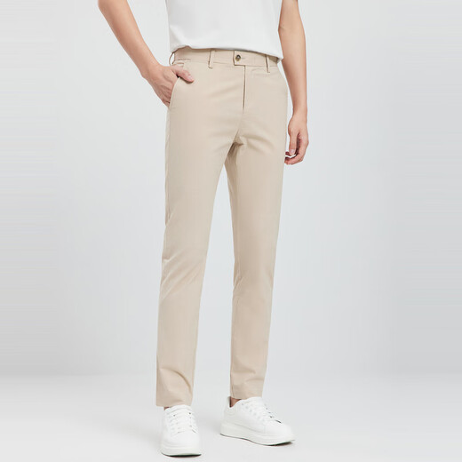 
Seven Wolf casual pants men [cool and cold cotton] new summer products polyester elastic hangs and comfortable men's pants long trousers 701 (khaki) 31