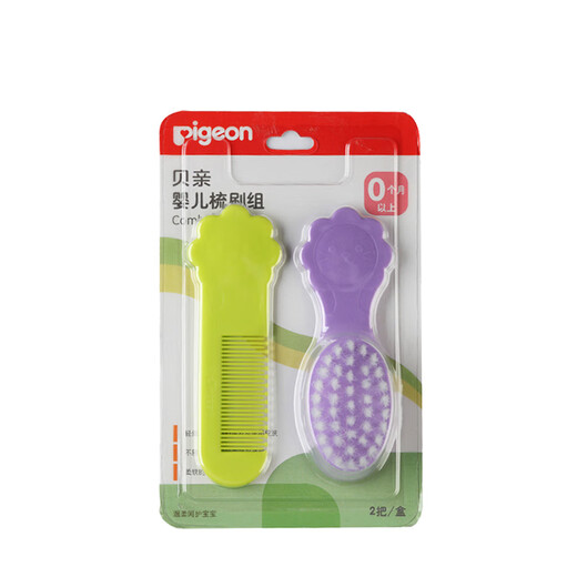 
Pigeon (Pigeon) newborn fetal hair comb baby fetal hair comb baby nasal cleaning tweezers nasal cleaning nasal suction device baby comb brush group KA49-set group