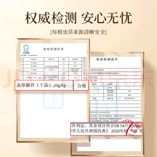 冬虫夏草（顺丰直发)藏区高海拔冬虫夏草礼盒送礼高端大气上档次 那曲虫草3根1克100装送5条自食