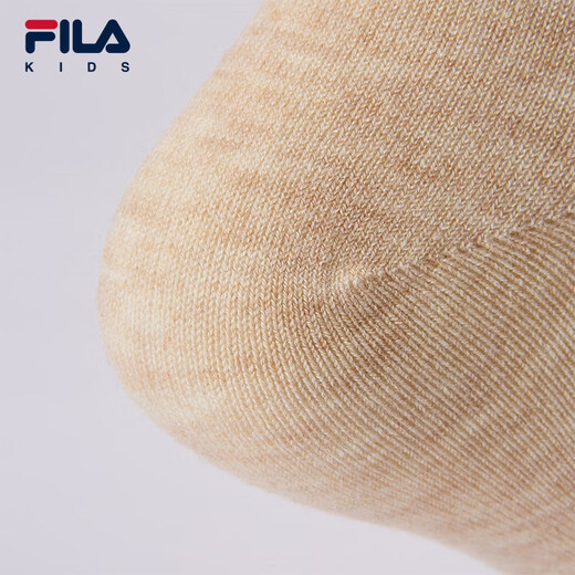 FILA children's accessories long socks 2025 summer new style comfortable breathable knee-high socks for girls, middle and large children, chestnut color - BG 5-9 years old S