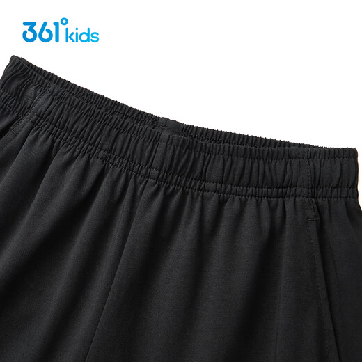 
361 children's clothing children's trousers 25 summer boys and girls breathable elastic skin-friendly sports knitted trousers black 140