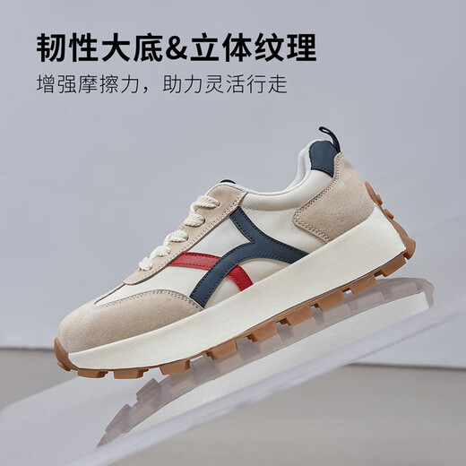 ZHR休闲鞋女厚底增高运动鞋女学生轻便百搭时尚女鞋 G686 米绿 36
