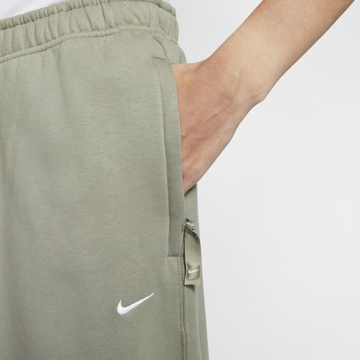 耐克（NIKE）男子加绒长裤春季卫裤针织宽松休闲刺绣个性DX1365 063调色暗灰/白 S
