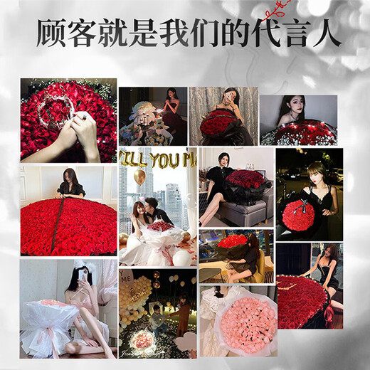 Airi flowers local express delivery giant bouquets of roses, birthday flowers, date flowers for girlfriends, gifts for besties, purple roses, pink snow mountain with hydrangeas, purple platycodon and violets mixed and matched large bouquets