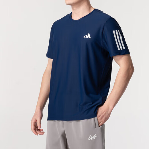 Adidas (adidas) sports de printemps et d'été coulant des vêtements lâches décontractés à demi-manche