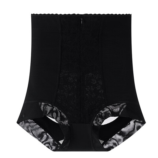
Tingmei high waist hip lifting pants for women with strong belly sculpting body sculpting postpartum shaping waist sculpting hip lifting panties Black L