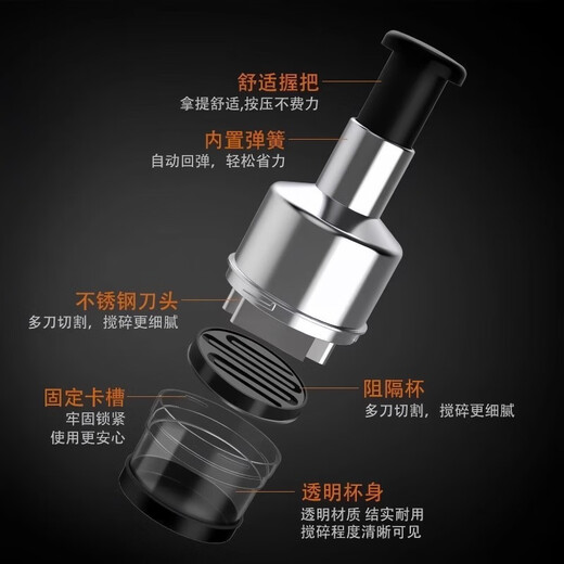 ZOZX German pat knife multifunctional garlic cutter household manual garlic press stirring garlic pounder kitchen garlic mashed artifact