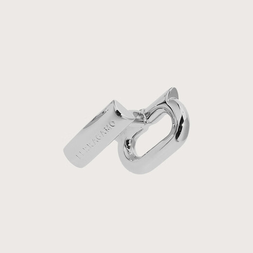 Ferragamo men's gray cufflinks 0764622 gift for boyfriend gray 0764622 OS