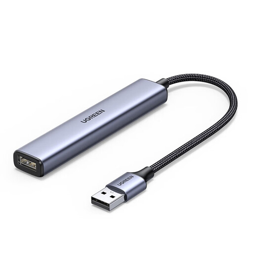 
Green Network (UGREEN) usb four-port hub usb3.0 extender Type-C power supply port multi-interface expansion docking unit splitter plug multi-port type extension hub2.0 external 4-port USB3.0 splitter 1 meter CM473-15922