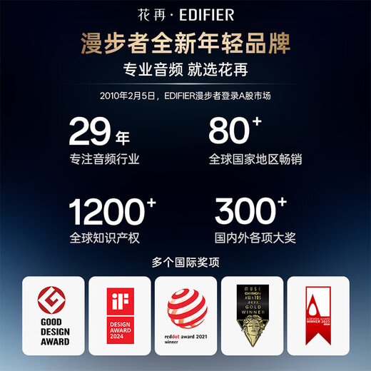 Edifier Halo SoundBar Desktop Audio Speaker Bluetooth 5.4 High Fidelity Desktop Computer Game Audio Long Speaker Exclusive Customized Version Sakura Pink