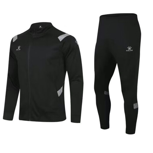 KELME KELME new coat autumn and winter sports training running cardigan knitted jacket football long-sleeved suit sportswear navy suit L (175-180cm) (70-80kg)