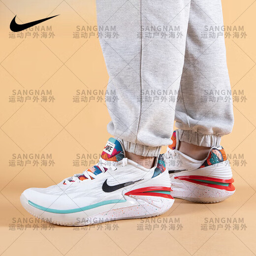 Nike (Nike) Zoom GT Cut 2 Year of the Rabbit White and Red Air Cushion Práctico zapatos de baloncesto DJ6013-001 FD9905-101 Polvo blanco 40