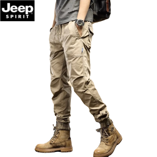 Jeep Spirit American четыре сезона повседневных брюк функциональные рабочие брюки мужчины свободные брюки мужчины универсальные эластичные длинные брюки JP-679 Хаки [Весна и осенний стиль] L Рекомендуется 110-125 Джин [Джин равен 0,5 кг]