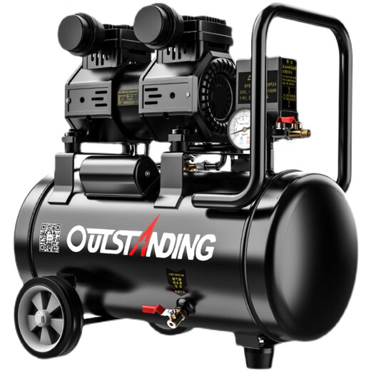 XMSJ Air Compressor klein 220 V ölfrei ölfrei stiller Hochdruckluftpumpe Holzbearbeitung Sprühfarbe Dampf Pfund Luftkompressor Neu 15 l-S16802 Pole