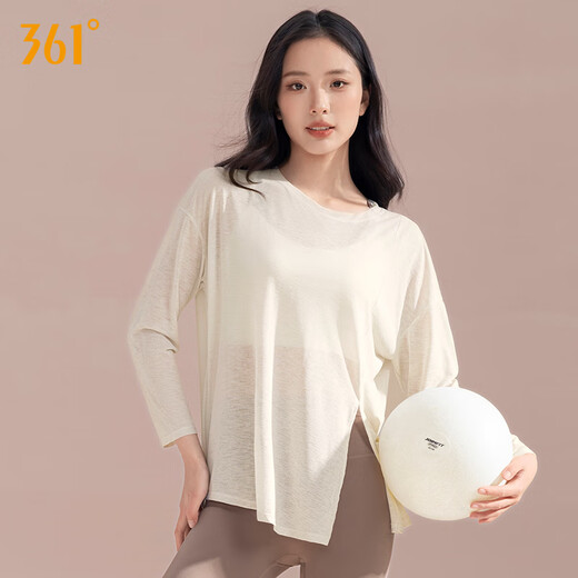 361 yoga wear women's thin sports top loose breathable long-sleeved blouse professional Pilates training fitness wear