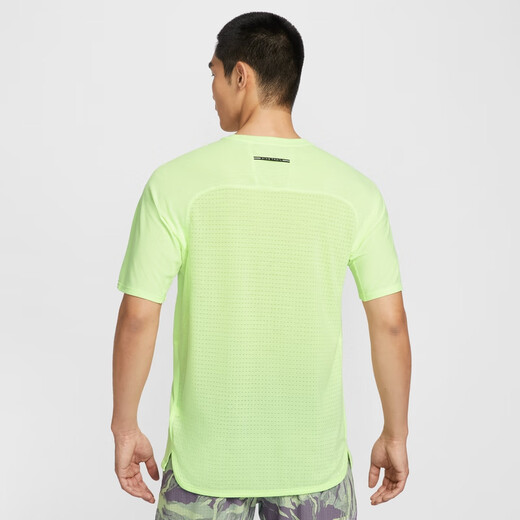
Nike (NIKE) official DRI-FIT ADV men's quick-drying short-sleeved running top spring new HJ3581 701 slightly yellow green/black 2XL