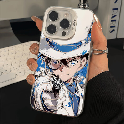 南风临新款怪盗基德手机壳适用红米turbo4镂空镭射周边快斗名侦探柯南防摔全包保护套 【CY1049怪盗基德-月光银】IMD彩银 红米turbo4