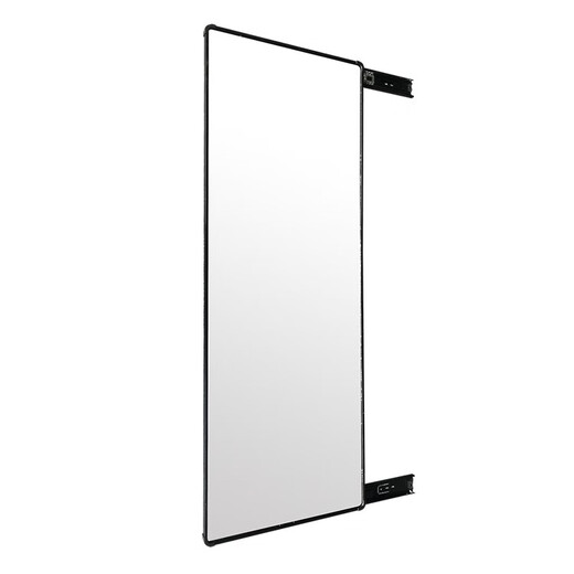 
Customized wardrobe mirror push-pull mirror rotary mirror dressing mirror wardrobe hidden folding telescopic full-length mirror fitting mirror rose gold 12035cm black anti-rust slide rail
