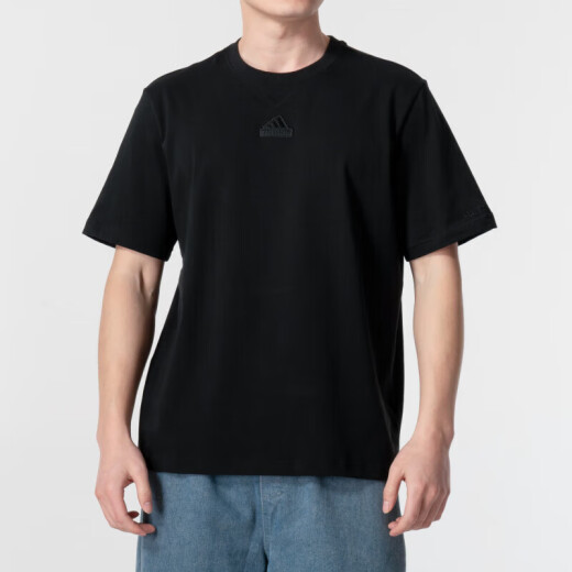 Adidas Ropa para hombres de manga corta 2025 Spring New Breathable Outdoor Fitness Sportswear Simple y versátil Camiseta informal cómoda IR5266/All Cotton XL
