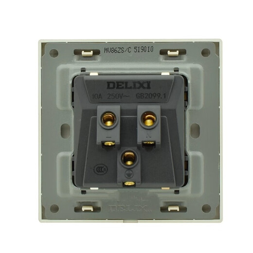 Delixi Switch Socket CD831 Champagner Gold gebürstet Gold 86 Typ versteckte Fünf-Loch