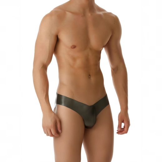 Latex concave and convex rubber single thong men's one-piece translucent butt-exposed sexy low-waisted seamless bag for pre-sale 1 piece transparent black one size fits for 85-105 cm waist 2 feet 5