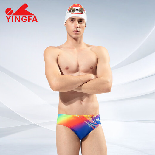 YINGFA Bañador de Carreras Bañador Triangular Competitivo para Hombres Adulto Nuevo Entrenamiento Profesional Equipo de natación para niños Bañador de Colores a Juego Carreras Profesionales XL Cintura 80-85 cm