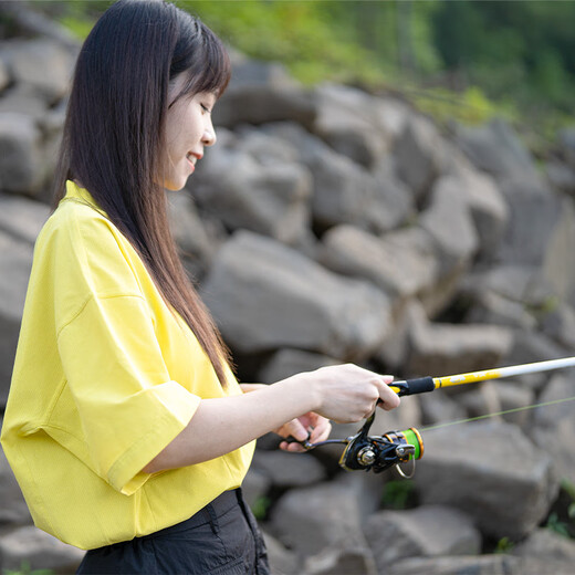 达亿瓦（DAIWA）达亿瓦 一击绚 GL-X 路亚泛用竿远投翘嘴海鲈竿鳜鱼杆 682m 石英白-LXB（2.03米2节中