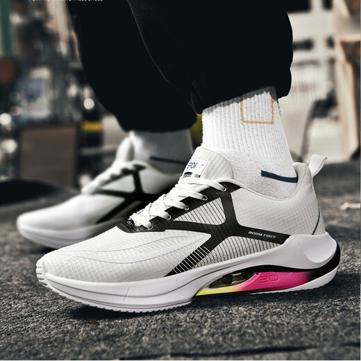 
GFDR ultra-light 20 running shoes men's shoes mesh breathable shoes shock-absorbing running shoes soft sole teenagers big children's sneakers women's running 9905 white ultra-light shock-absorbing 42
