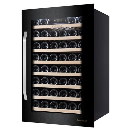 Vinocave wine cabinet constant temperature wine cabinet embedded refrigerator compressor ice bar refrigerated storage home office freshness and humidity multi-function display cabinet beverage ultra-thin fashion classic PRO130AWJ-122L-46 bottles